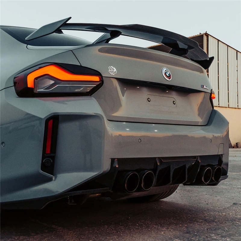 Dry Carbon Fiber DCF PF Edition 1 Style Rear Lip Diffuser Fit For 2023-2024 BMW G87 M2 R44