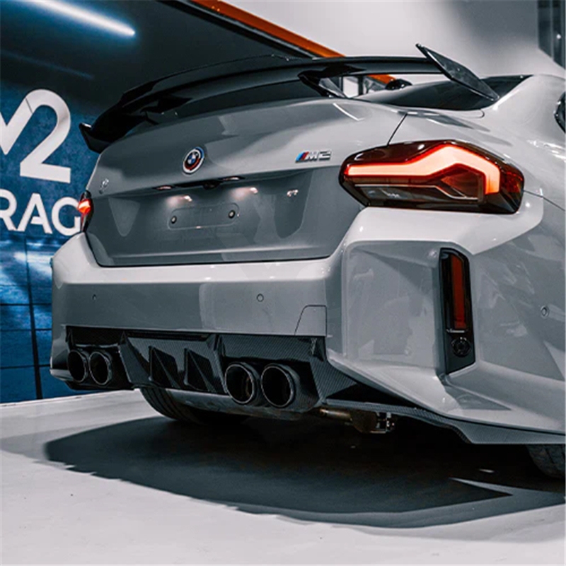 Dry Carbon Fiber DCF PF Edition 1 Style Rear Lip Diffuser Fit For 2023-2024 BMW G87 M2 R44