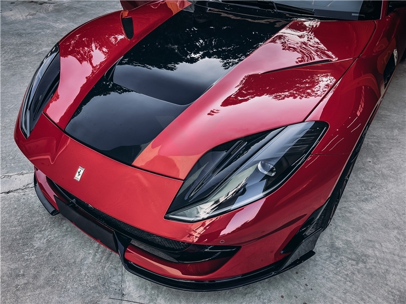 Dry Carbon Fiber MSY Softkit Style Front Lip Front Splitter Fit For 2017-2020 Ferrari 812 Superfast Body Kit