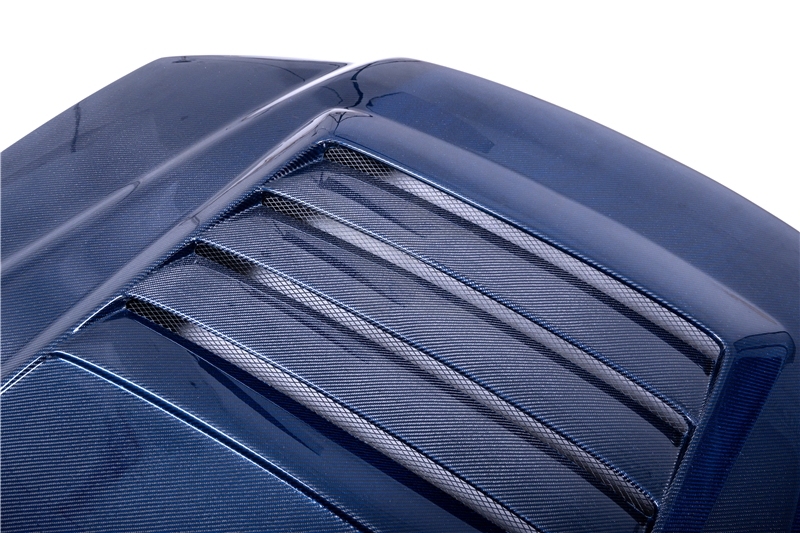 Blue Carbon Fiber CF NI Style Hood Bonnet Engine Cover Fit For 1999-2002 Nissan Skyline R34 GTR