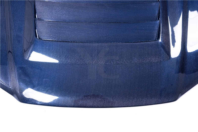Blue Carbon Fiber CF NI Style Hood Bonnet Engine Cover Fit For 1999-2002 Nissan Skyline R34 GTR