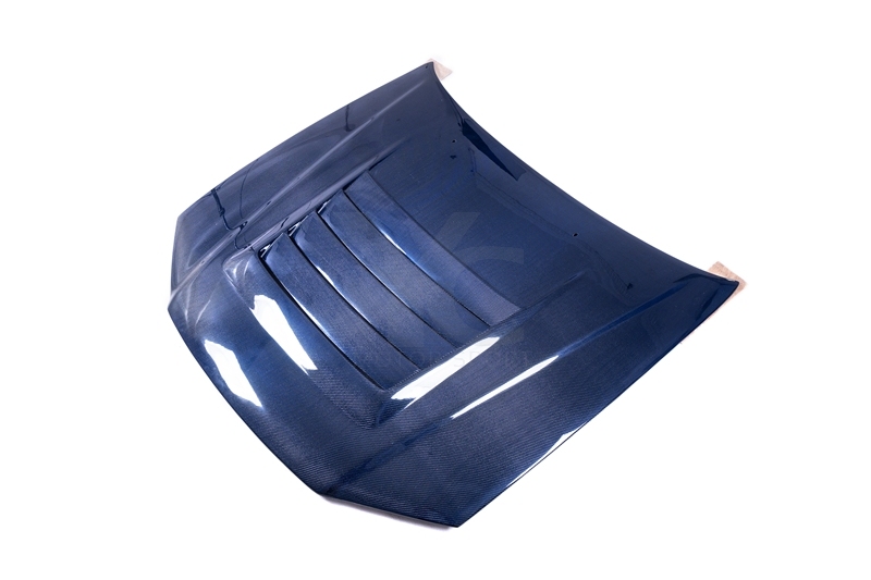 Blue Carbon Fiber CF NI Style Hood Bonnet Engine Cover Fit For 1999-2002 Nissan Skyline R34 GTR