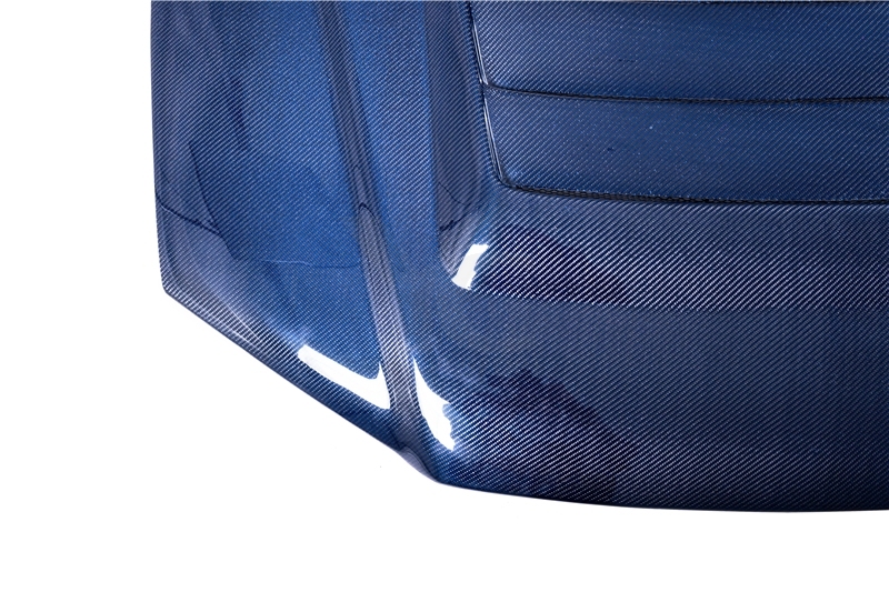 Blue Carbon Fiber CF NI Style Hood Bonnet Engine Cover Fit For 1999-2002 Nissan Skyline R34 GTR
