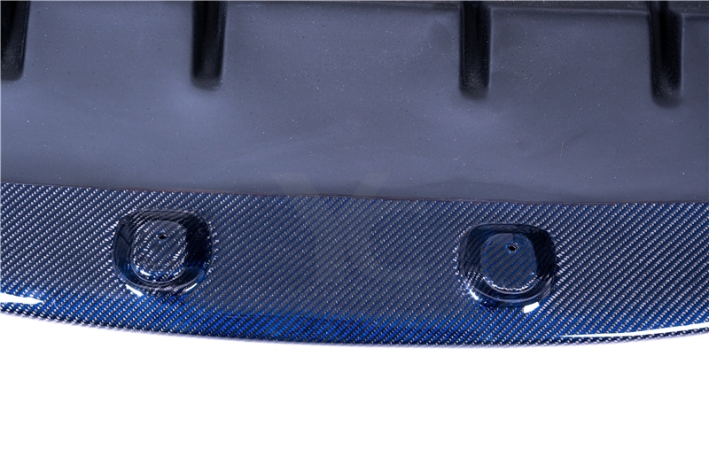 Blue Carbon Fiber CF OEM Front Bumper NI Style Bottom Lip w/ Undertray Fit For 1999-2002 Nissan Skyline R34 GTR