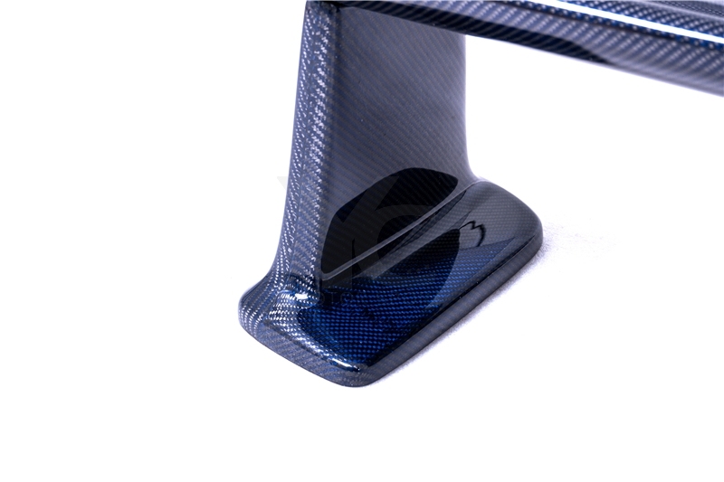 Blue Carbon Fiber CF OEM Style Rear Spoiler Wing w/ Jun Higher Leg Fit For 1999-2002 Nissan Skyline R34