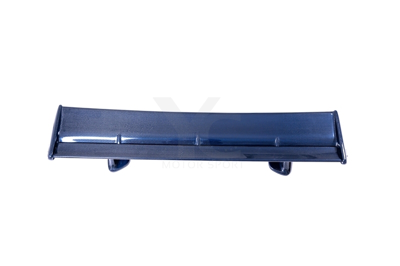 Blue Carbon Fiber CF OEM Style Rear Spoiler Wing w/ Jun Higher Leg Fit For 1999-2002 Nissan Skyline R34