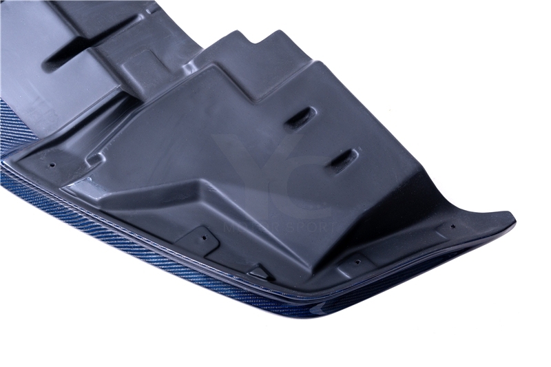 Blue Carbon Fiber CF OEM Front Bumper NI Style Bottom Lip w/ Undertray Fit For 1999-2002 Nissan Skyline R34 GTR