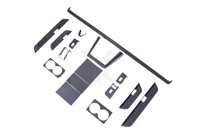 Car-Styling Dry Carbon Fiber DCF Model 3 Interior Trim Kit Fit For 2023-2024 TESLA Model 3 Interior Trim Kit Twill Carbon Weave