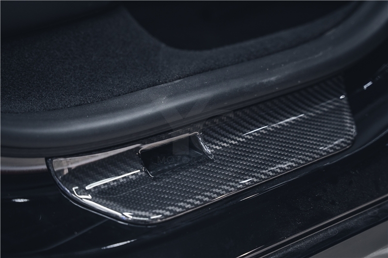 Car-Styling Dry Carbon Fiber DCF Model 3 Interior Trim Kit Fit For 2023-2024 TESLA Model 3 Interior Trim Kit Twill Carbon Weave
