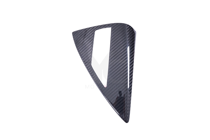 Car-Styling Dry Carbon Fiber DCF Charging Cap Cover Fit For 2023-2024 TESLA Model 3 Twill Carbon Weave