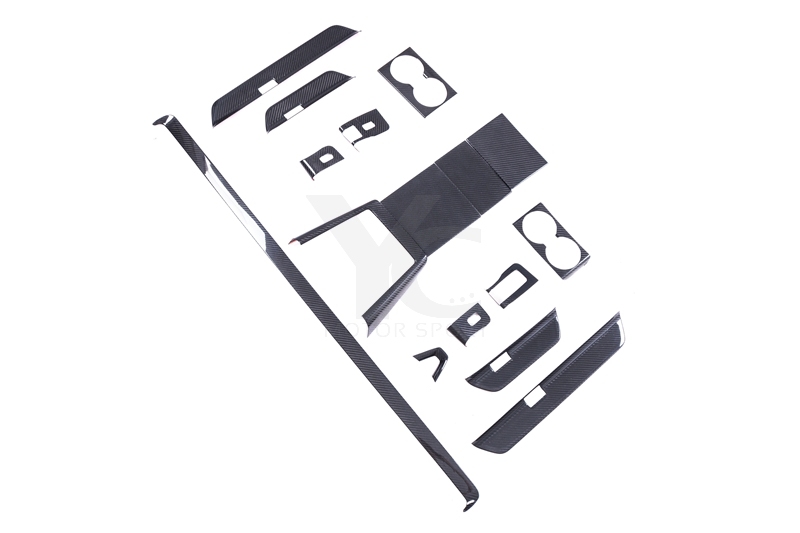 Car-Styling Dry Carbon Fiber DCF Model 3 Interior Trim Kit Fit For 2023-2024 TESLA Model 3 Interior Trim Kit Twill Carbon Weave