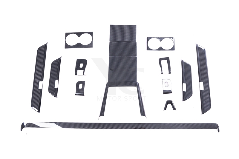Car-Styling Dry Carbon Fiber DCF Model 3 Interior Trim Kit Fit For 2023-2024 TESLA Model 3 Interior Trim Kit Twill Carbon Weave