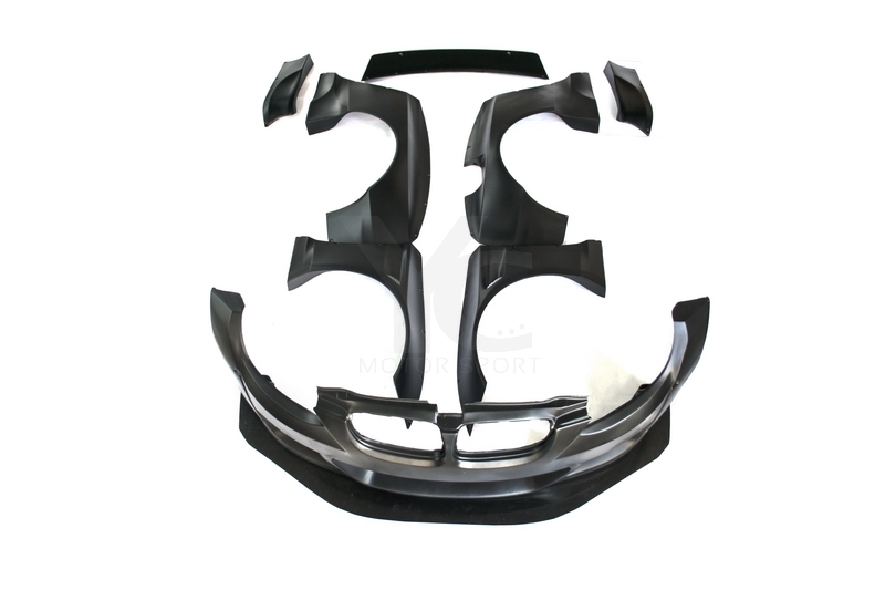 FRP Fiber Glass PD Style Bodykits Fit For 2007-2013 E92 M3 RB Body Kit Front Bumper Lip Fender Flare Spat Spoiler Wing Side Skirt