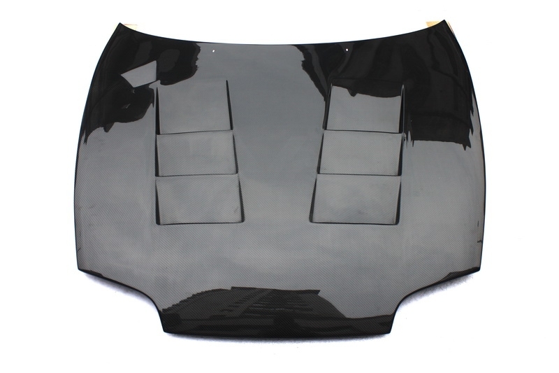CF Carbon Fiber Supra MK4 TS Style Hood Fit For 1993-2002 Toyota Bonnet Engine Cover