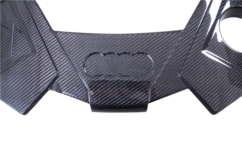 Car-Styling Dry Carbon Fiber DCF OEM Style Engine Cover Replacement Fit For 2019-2024 Audi RS7 C8 Quattro