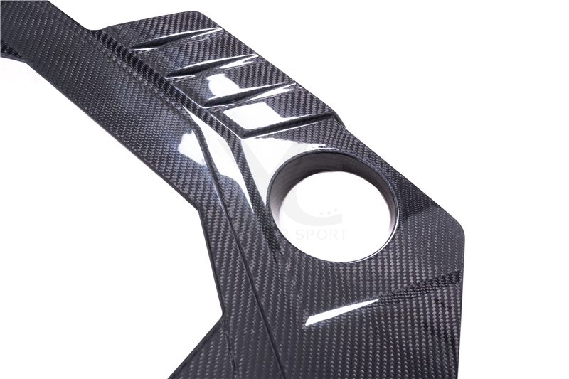 Car-Styling Dry Carbon Fiber DCF OEM Style Engine Cover Replacement Fit For 2019-2024 Audi RS7 C8 Quattro