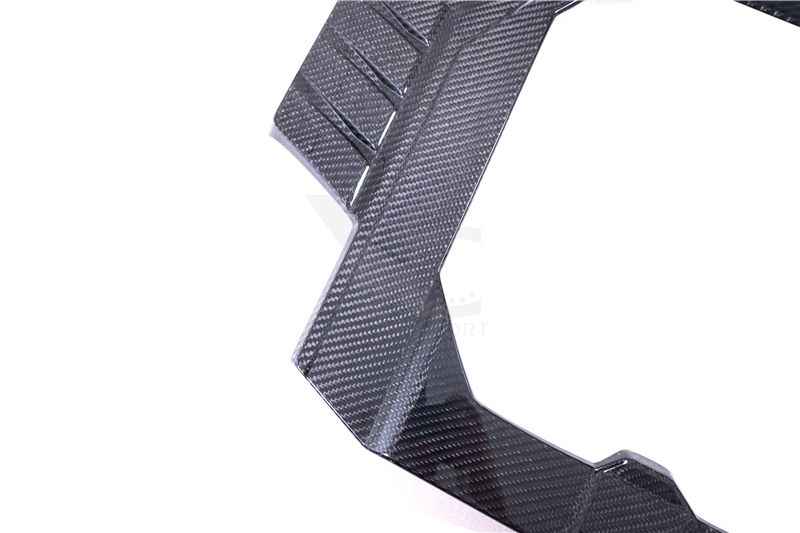 Car-Styling Dry Carbon Fiber DCF OEM Style Engine Cover Replacement Fit For 2019-2024 Audi RS7 C8 Quattro