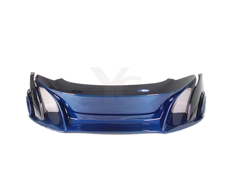 Blue Carbon Fiber CF 675LT Style Front Bumper Fit For 2014-2017 McLaren 650S