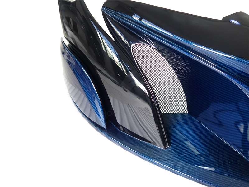 Blue Carbon Fiber CF 675LT Style Front Bumper Fit For 2014-2017 McLaren 650S