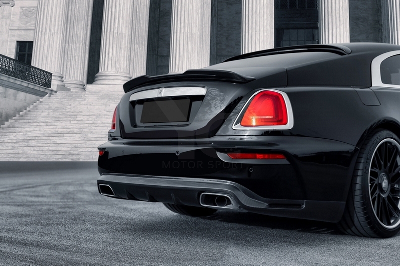 CF Carbon Fiber WA Black Sails Style Roof Spoiler Fit For 2015-2020 Rolls-Royce