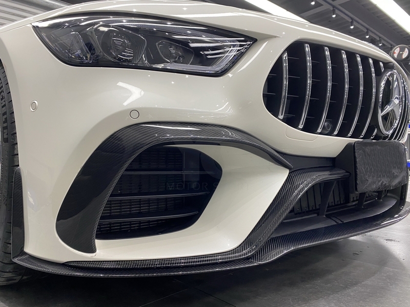 Carbon Fiber CF EDITION1 Aerodynamic Package Style Front Bottom Lip Fit For 2019-2023 Mercedes Benz MB AMG GT63 & S 4D Coupe X290