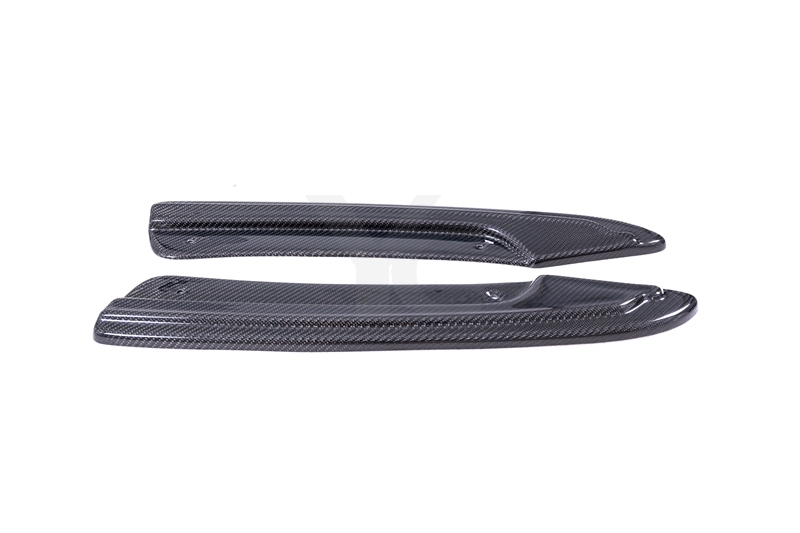 Carbon Fiber CF MXT Style Rear Bumper Caps Fit For 2013-2018 AUDI RS6 C7 Avant