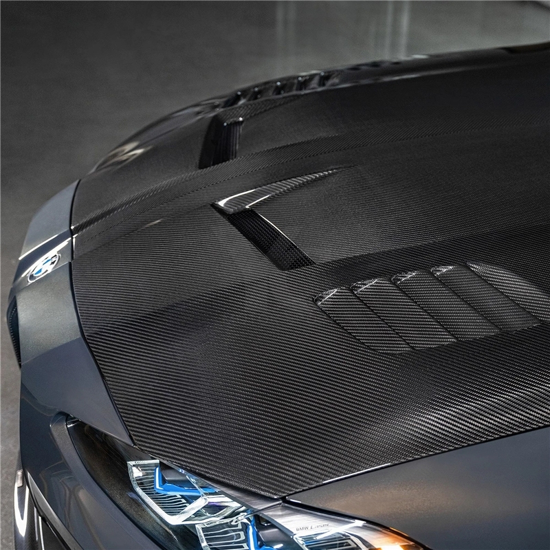 Car-Styling Dry Carbon Fiber DCF VRS GTS-V Style Hood Engine Cover Bonnet Fit For 2021-2023 BMW G80 M3 G82 M4