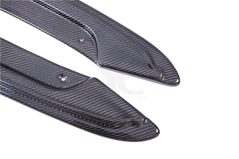 Carbon Fiber CF MXT Style Rear Bumper Caps Fit For 2013-2018 AUDI RS6 C7 Avant