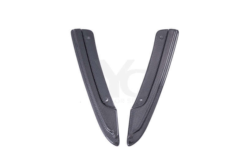 Carbon Fiber CF MXT Style Rear Bumper Caps Fit For 2013-2018 AUDI RS6 C7 Avant