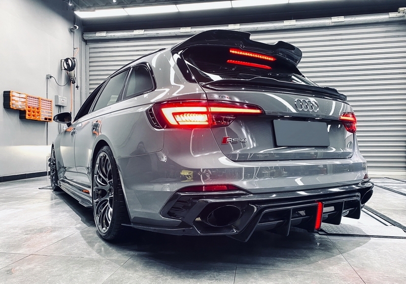 Carbon Fiber Avant RS01R Rear Diffuser Lip Fit For 2017-2022 Audi RS4 B9 B9.5
