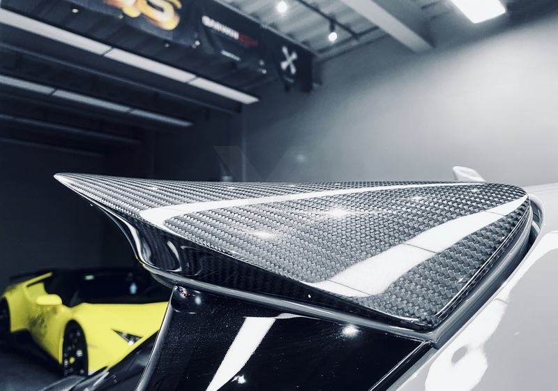 CF Carbon Fiber Avant RS01R Roof Spoiler Rear Spoiler Wing Fit For 2017-2022 Audi RS4 B9 B9.5