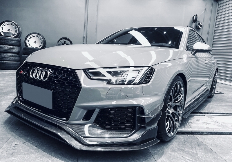 Carbon Fiber Avant RS01R Body Kit Front Lip Splitter Fit For 2020-2022 Audi RS4 B9.5