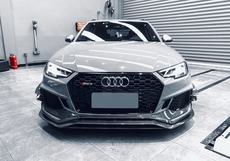 Carbon Fiber Avant RS01R Body Kit Front Lip Splitter Fit For 2020-2022 Audi RS4 B9.5