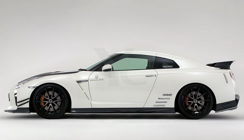Car Accessories Carbon Fiber VS 17' Ver. Style Side Skirts Fit For 2017-2018 R35 GTR Side Skirt Underboard Extension