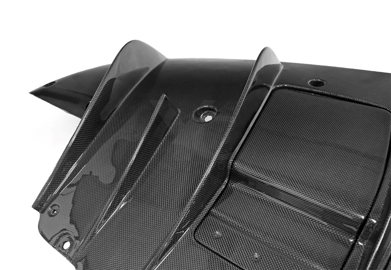 2019-2023 Ferrari F8 Tributo & Spider OEM Style Dry Carbon Fiber Rear Diffuser & Panels