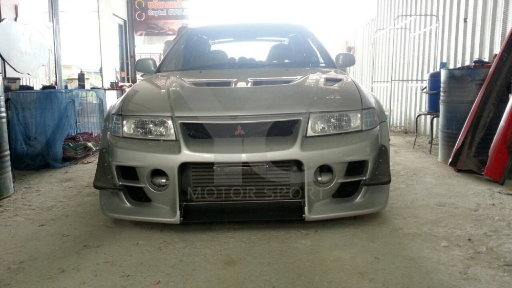 1998-2000  Mitsubishi Evolution 5 6 D1 Style Front Bumper
