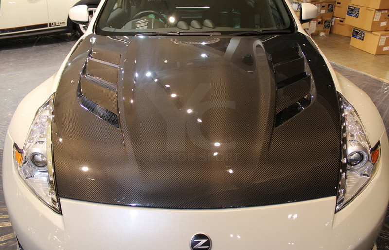 2009-2020 Nissan 370Z Z34 Coupe AMUSE Style Hood Bonnet Engine Cover