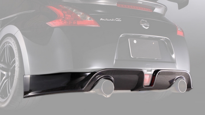 2009-2020 Nissan 370Z Z34 Rear Lip VARIS Style Rear Lip Diffuser (Fits OEM Rear Bumper)