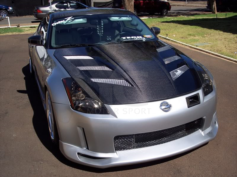 2002-2005 Nissan 350Z Z33 AMUSE Style Hood 350Z Carbon Bonnet Engine Cover