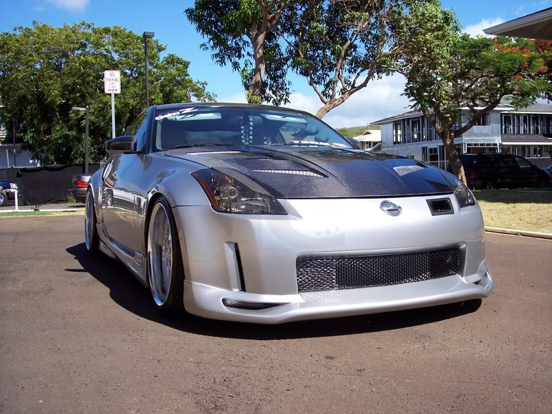 2002-2005 Nissan 350Z Z33 AMUSE Style Hood 350Z Carbon Bonnet Engine Cover