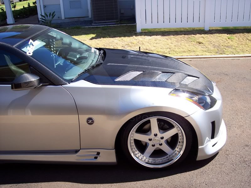 2002-2005 Nissan 350Z Z33 AMUSE Style Hood 350Z Carbon Bonnet Engine Cover