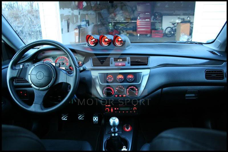 2001-2007 Mitsubishi Lancer Evolution 7-9 RHD Triple Dash Gauge Pod 52mm(or 60mm)