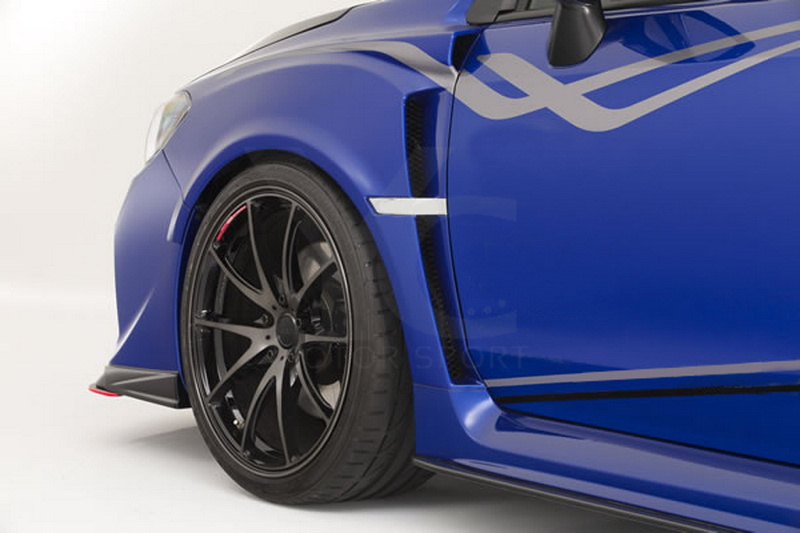 2015-2021 Subaru Impreza VA WRX S4 & WRX STI Sedan VARIS ARISING II Style +8mm Front Fender w/ Extension