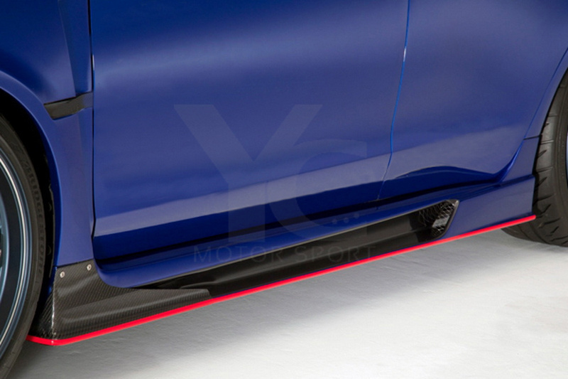 2015-2021 Subaru Impreza VA WRX S4 & WRX STI Sedan VARIS ARISING II Style Side Skirts w/ Air Shroud