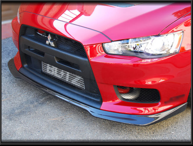 2008-2017 Mitsubishi Lancer Evolution EVO X Ralliart Style Front Lip