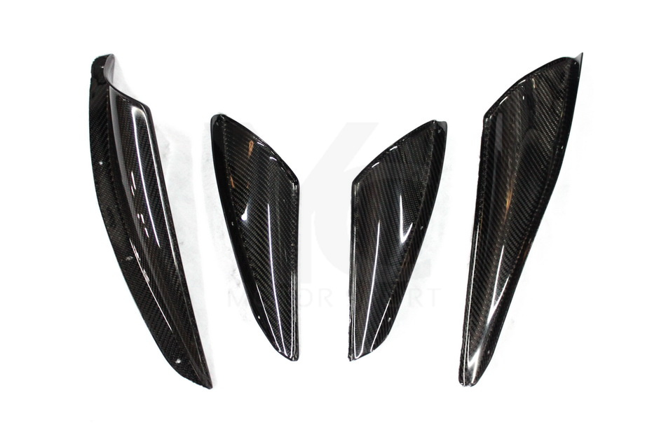 2008-2017 Mitsubishi Lancer Evolution EVO X VARIS Style Front Bumper Canards 4pcs