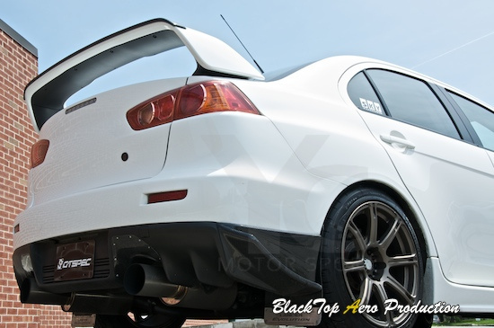 2008-2017 Mitsubishi Lancer Evolution EVO X RS Style Rear Bumper Caps