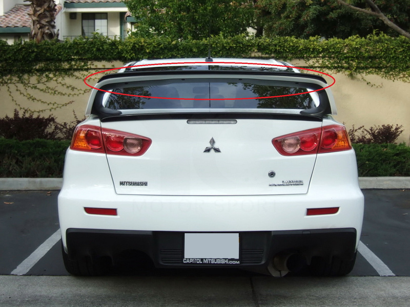 2008-2017 Mitsubishi Lancer Evolution EVO X VOLTEX Style Gurney Flap