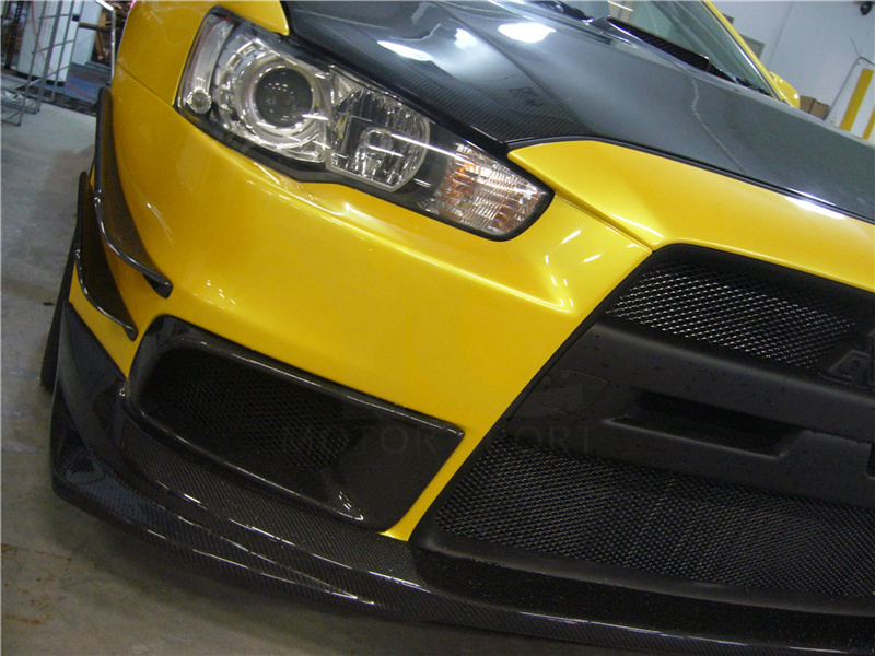 2008-2017 Mitsubishi Lancer Evolution EVO X Ralliart Style Front Bumper Side Air Duct