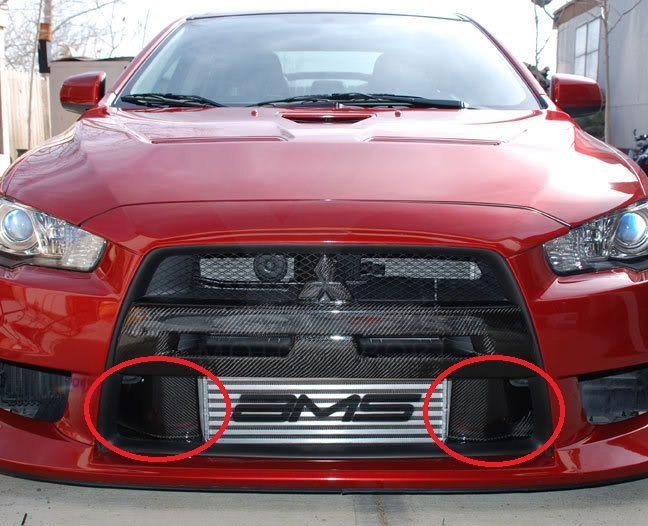 2008-2017 Mitsubishi Lancer Evolution EVO X Intercooler Side Plates